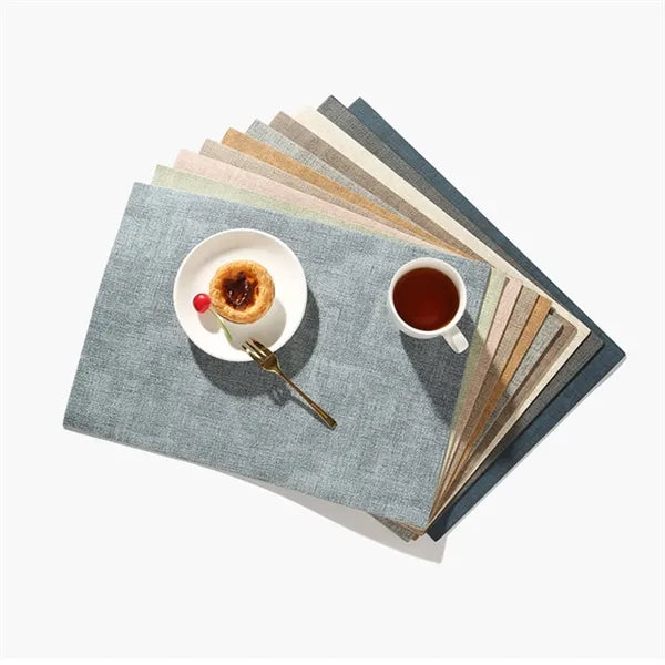 Premium Textured-Leather Placemats