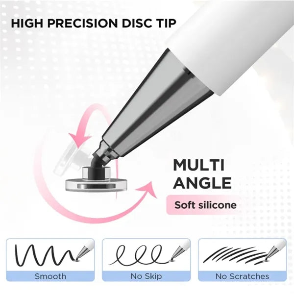 3 in 1 Magnetic Capacitive Disc Tip Stylus Pencil