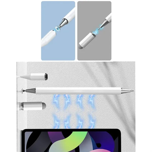 3 in 1 Magnetic Capacitive Disc Tip Stylus Pencil