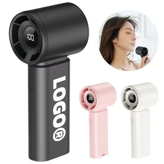 Portable Handheld Fan With Custom Logo Stylish Compact
