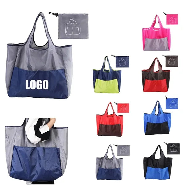 Oxford Cloth Folding Hand-Held Shopping Bag