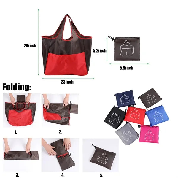 Oxford Cloth Folding Hand-Held Shopping Bag