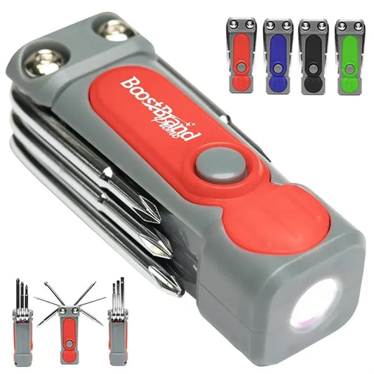 LED Flashlight Multi Tool with Screwdriver Set