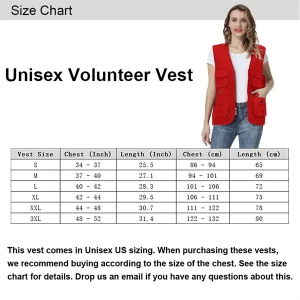 Multi-Pocket Volunteer Vest