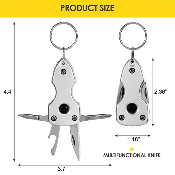 Keychain Multi Tool With Light