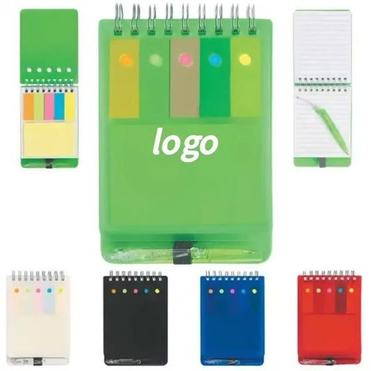 Pp Cover Notebook With Sticky Notes & Pen