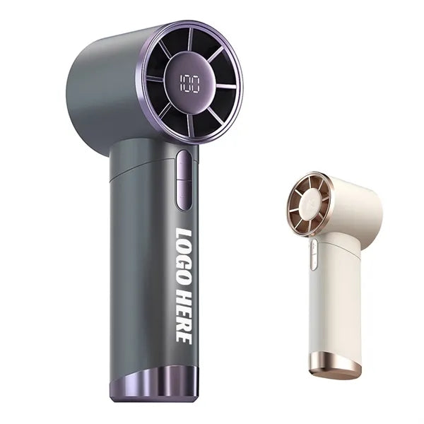 Portable Powerful Turbo Handheld Fan with Digital Display