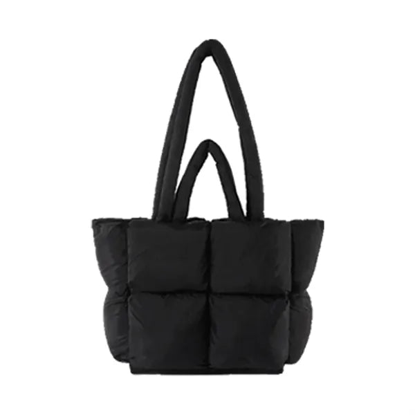 Large Quilted Puffy Handbag