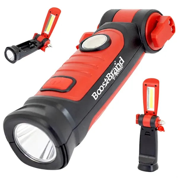Emergency Safety Magnetic Multi Tool Flashlight with Hammer