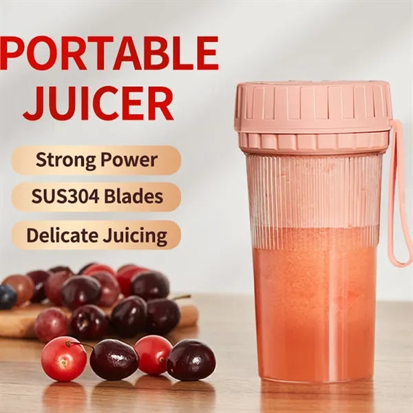 Portable Cordless Juicer Cup with High-Speed Blending