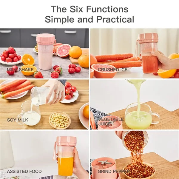 Portable Cordless Juicer Cup with High-Speed Blending