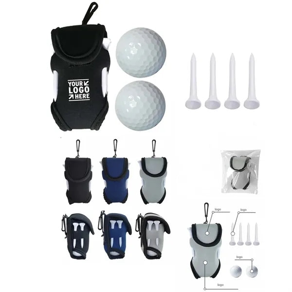 Golf Gift Set With Neoprene Pouch