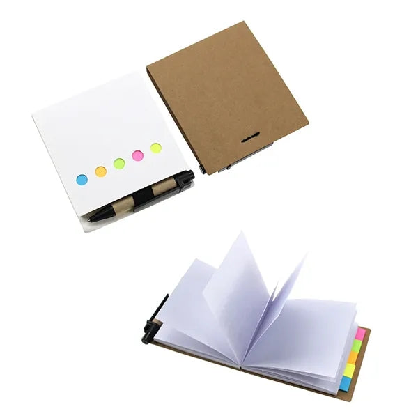 Eco Kraft Paper Notepad Set With Pen
