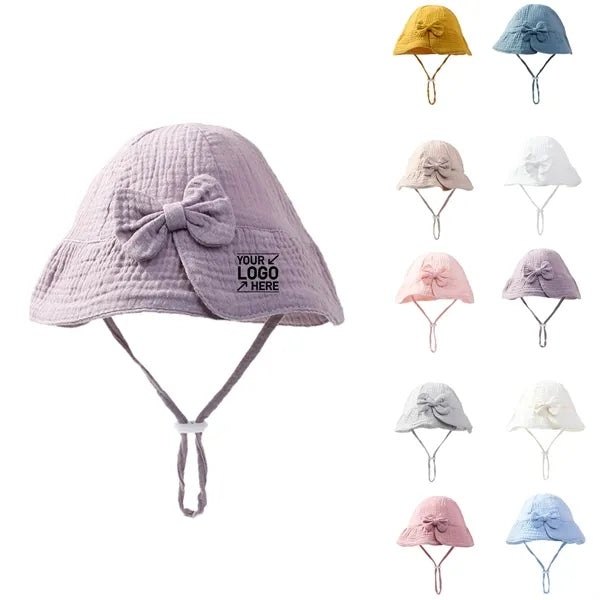 Pure Cotton Baby Bucket Sun Hat