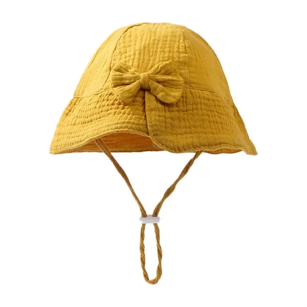 Pure Cotton Baby Bucket Sun Hat