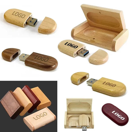 Wooden Usb/Flash Drive Gift Set