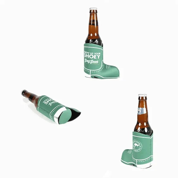 Boot Shaped Neoprene 12oz Can Cooler Sleeve
