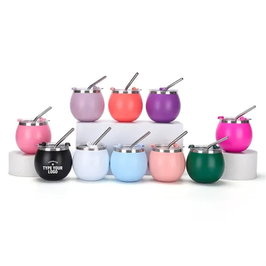 6oz Eggshell Stainless Steel Wine Glass Insulated