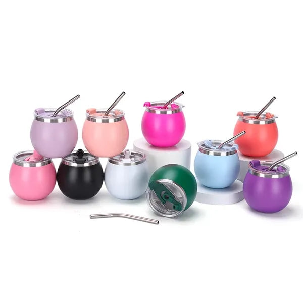 6oz Eggshell Stainless Steel Wine Glass Insulated