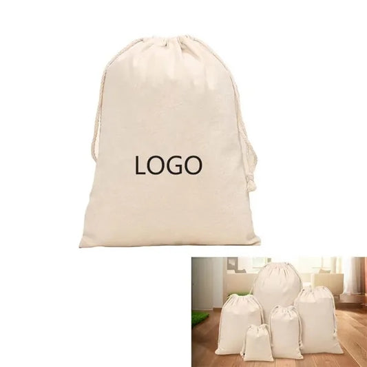 Canvas Drawstring Tote Bag