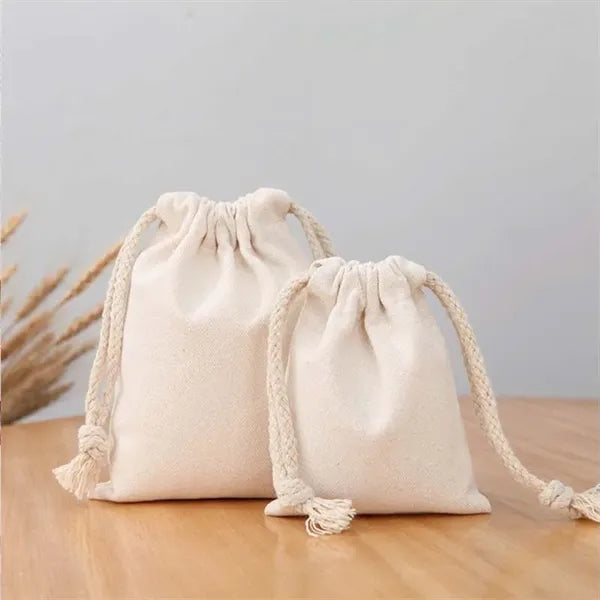 Canvas Drawstring Tote Bag