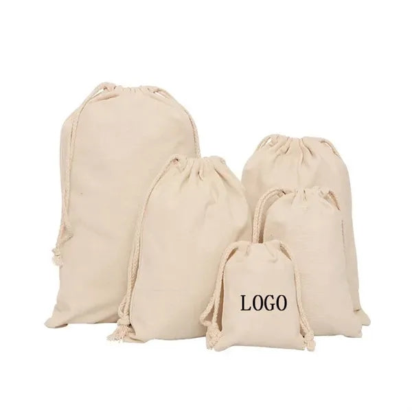 Canvas Drawstring Tote Bag