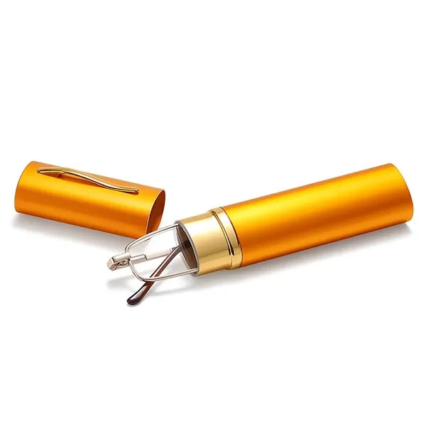 Slim Mini Reading Glasses With Metal Case