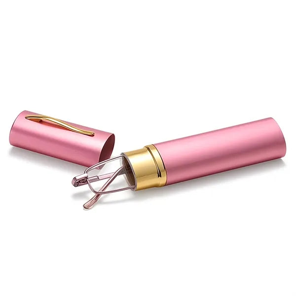 Slim Mini Reading Glasses With Metal Case