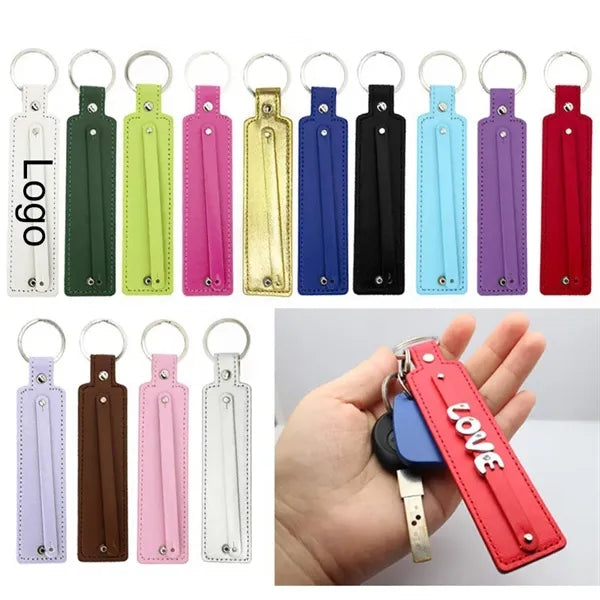 Rhinestone Name Glitter Keychain