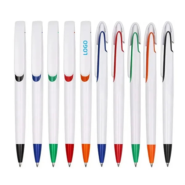 Wide Clip Hook Ballpoint Pen
