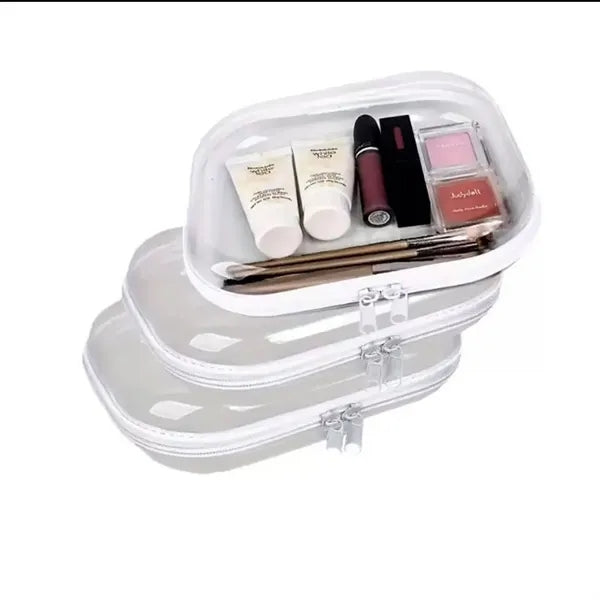 Clear PVC Zipper Makeup Bags