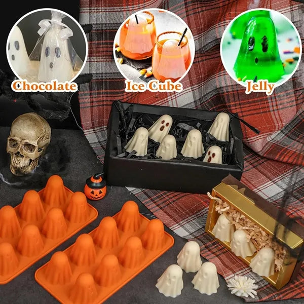 Halloween Decoration Cute Ghost Silicone Chocolate Mold