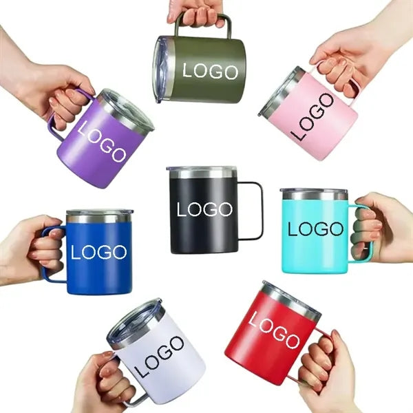 16oz Stainless Steel Wine Tumbler with Handle