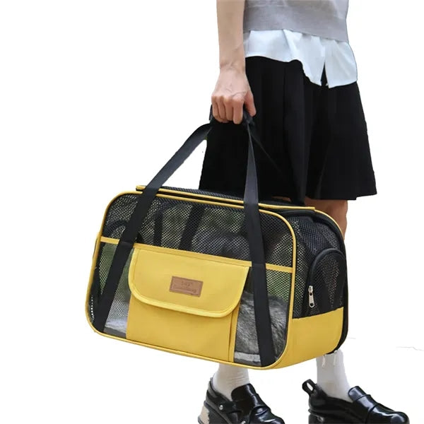 Portable Breathable Handbag For Pets