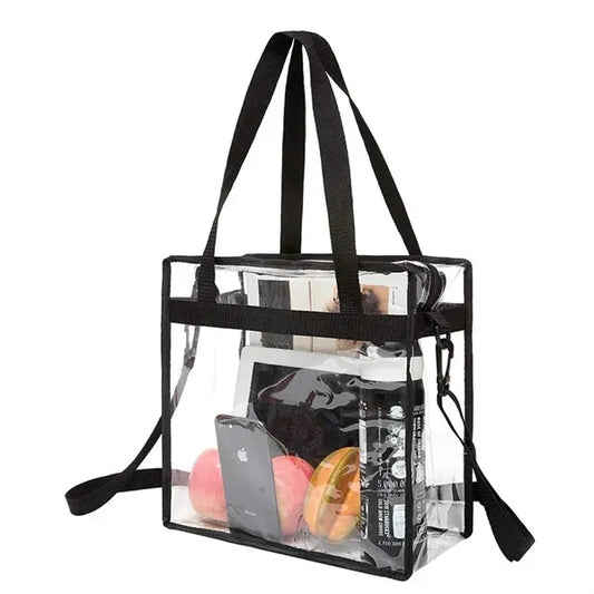 Clear Drawstring Tote Bag Shoulder Pack