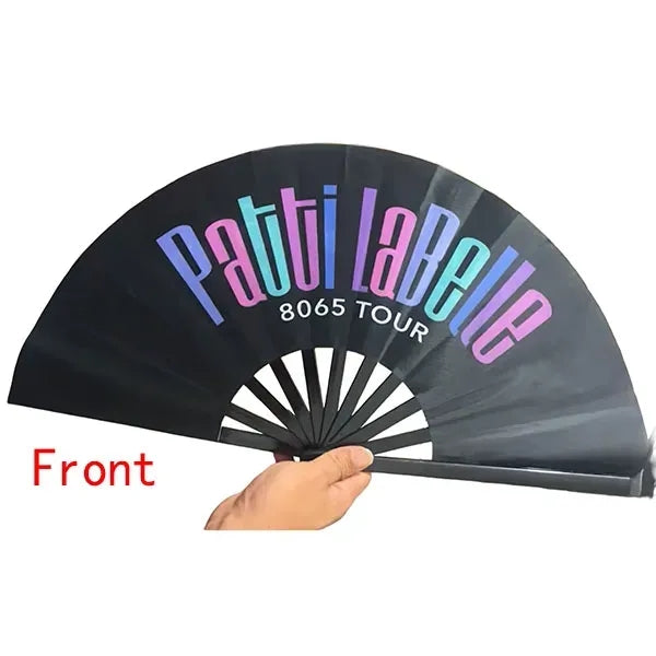 13inch Double-sides full color print clack noise handy fan