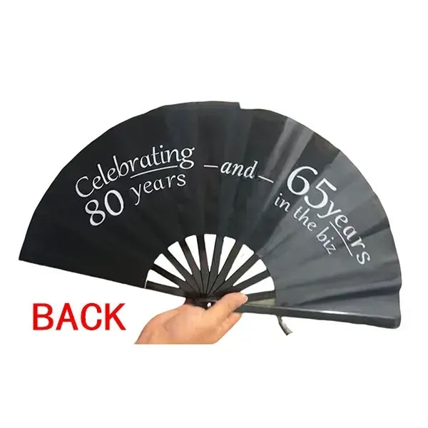 13inch Double-sides full color print clack noise handy fan