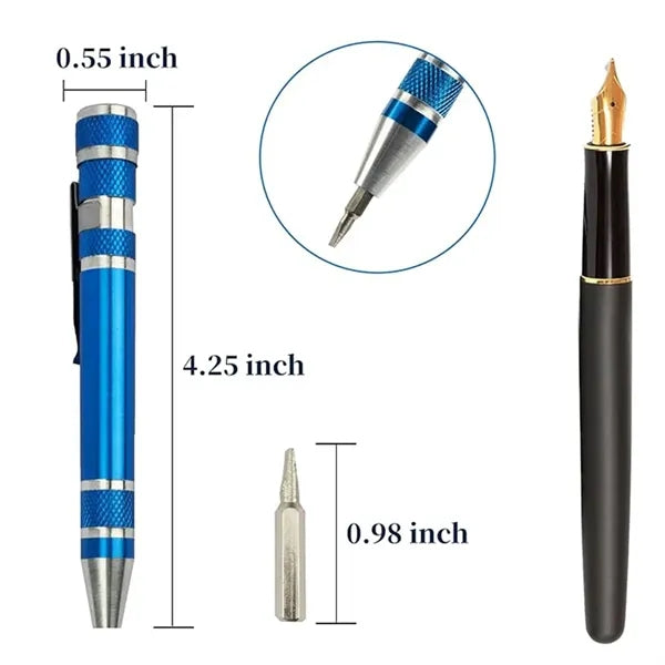 8 In 1 Mini Pen Screwdriver
