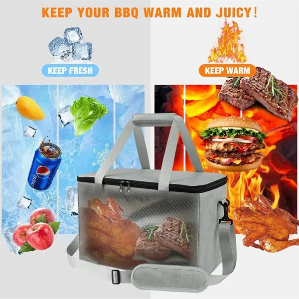 Large Capacity Washable Paper BBQ Insulated Tote Bag