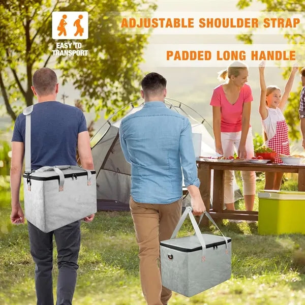 Large Capacity Washable Paper BBQ Insulated Tote Bag