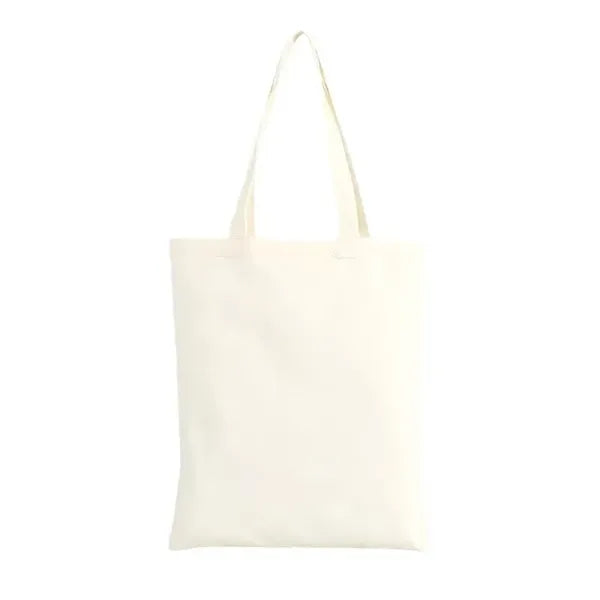 Solid-Color Canvas Tote Bag