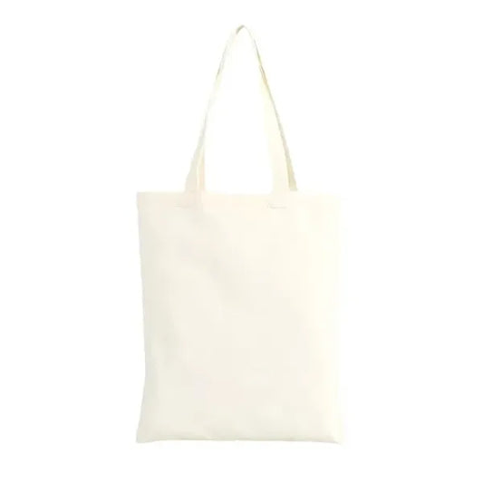 Solid-Color Canvas Tote Bag