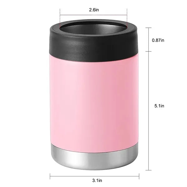 12 Oz Double Wall Vacuum Insulated Can Cooler