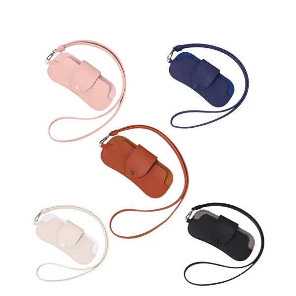 PU Neck-Hanging Eyeglasses Storage Pouch