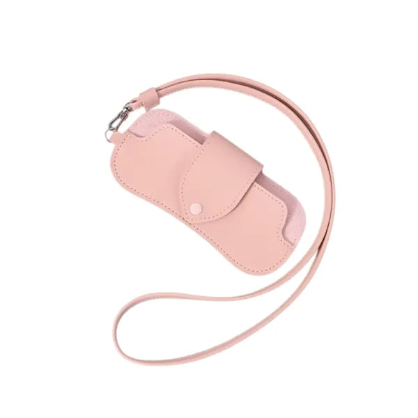 PU Neck-Hanging Eyeglasses Storage Pouch