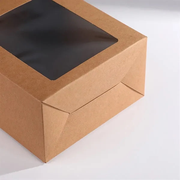 Minimalist Kraft Tote Gift Box with Transparent Window