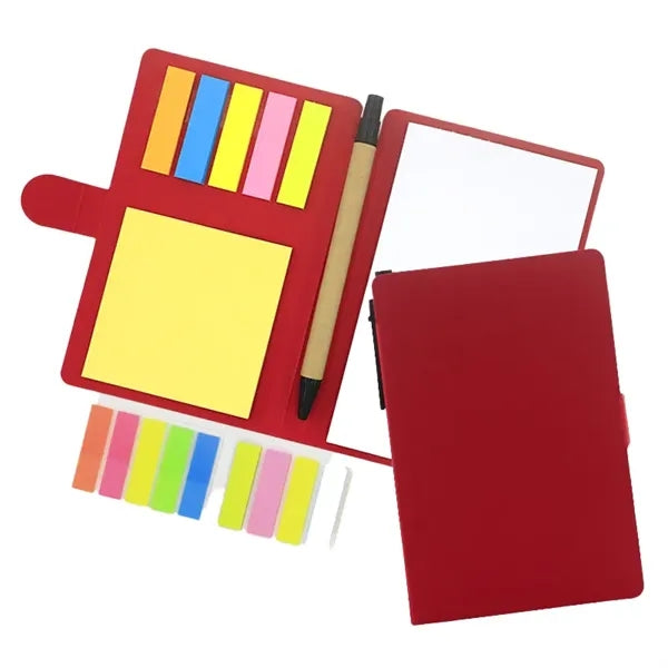 Memo Pad & Notebook Set with Pen (4-in-1)