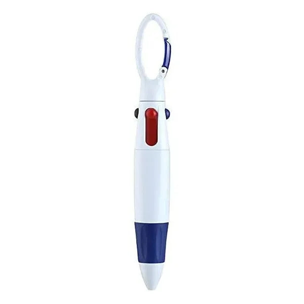 4-Color Ballpoint Pen Keychain