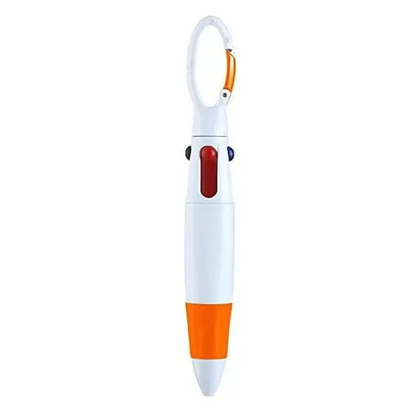 4-Color Ballpoint Pen Keychain