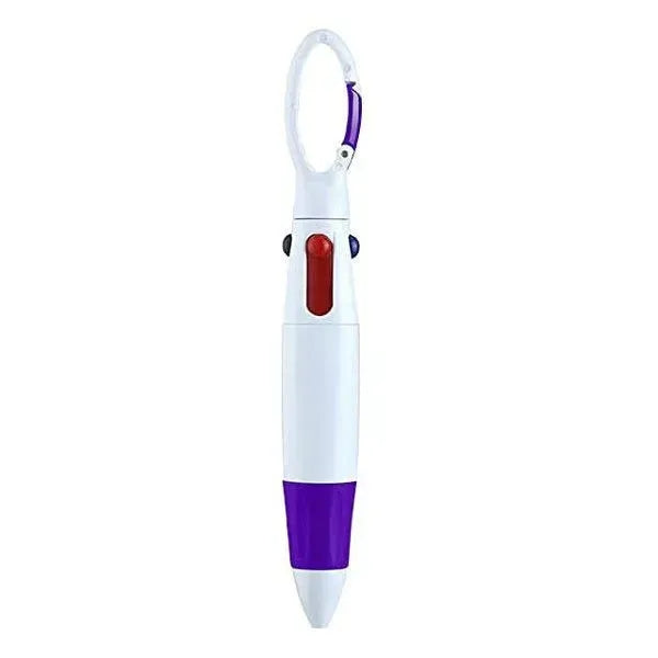 4-Color Ballpoint Pen Keychain